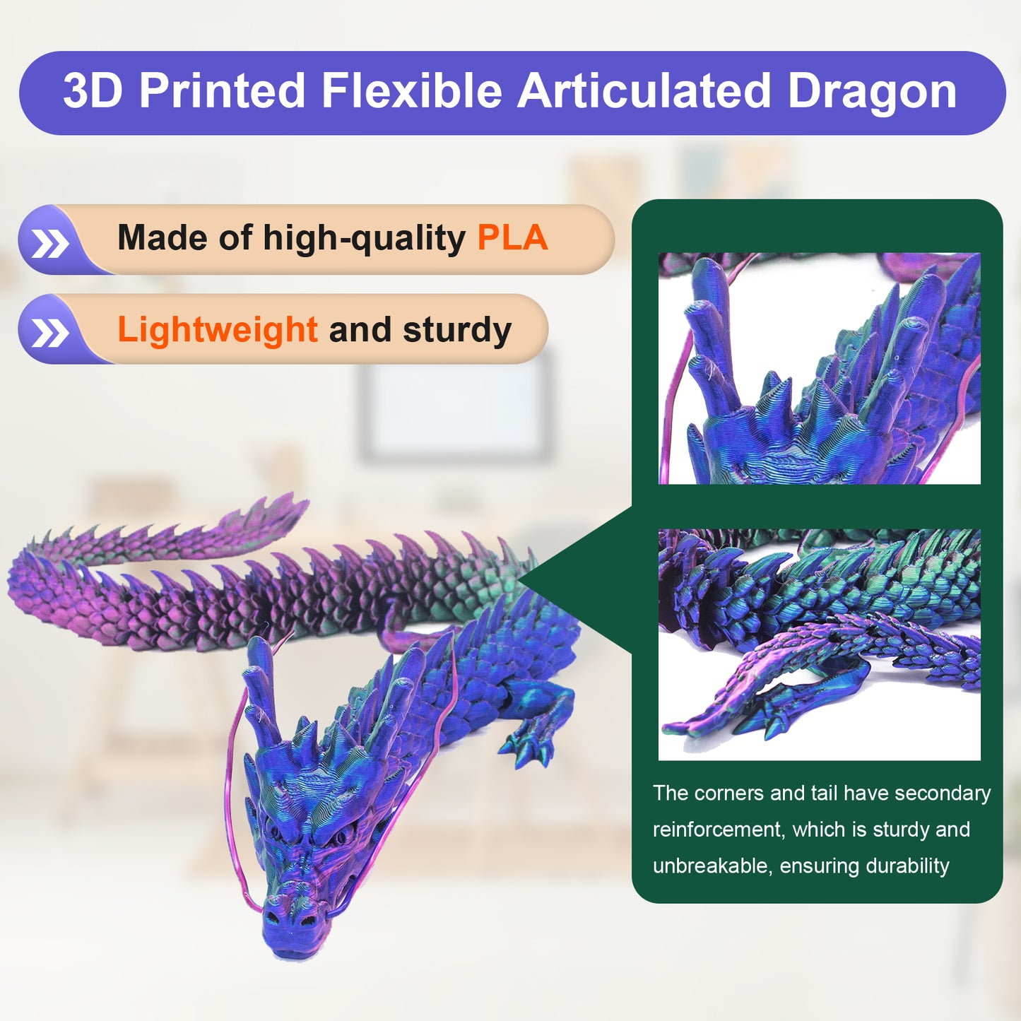 SOYOMAN 3D Printed Dragon-Purple